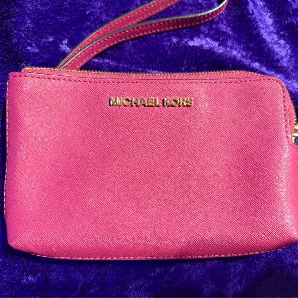 Michael Kors Vibrant Pink Wristlet